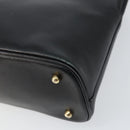 GUCCI Bamboo Hand Bag Leather 2way Black 000 1046 0290 Auth 155198-16