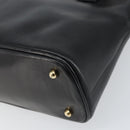 GUCCI Bamboo Hand Bag Leather 2way Black 000 1046 0290 Auth 155198-18
