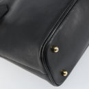 GUCCI Bamboo Hand Bag Leather 2way Black 000 1046 0290 Auth 155198-9