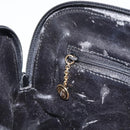 GUCCI Bamboo Hand Bag Leather 2way Black 000 1046 0290 Auth 155198-22