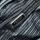 PRADA Business Bag Nylon 2way Black Silver Auth 155199-20