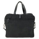 PRADA Business Bag Nylon 2way Black Silver Auth 155199-13