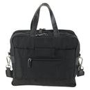 PRADA Business Bag Nylon 2way Black Silver Auth 155199-2