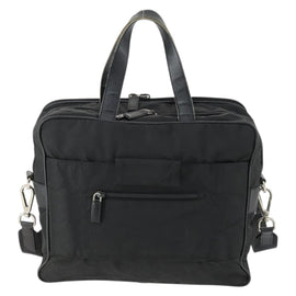 PRADA Business Bag Nylon 2way Black Silver Auth 155199 - 0