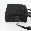 PRADA Business Bag Nylon 2way Black Silver Auth 155199-3