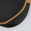 Christian Dior Shoulder Bag PVC Leather Black Gold Auth 155201-16