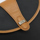 Christian Dior Shoulder Bag PVC Leather Black Gold Auth 155201-17