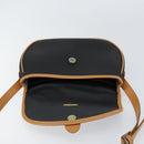Christian Dior Shoulder Bag PVC Leather Black Gold Auth 155201-10
