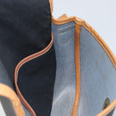 Christian Dior Shoulder Bag PVC Leather Black Gold Auth 155201-19