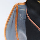 Christian Dior Shoulder Bag PVC Leather Black Gold Auth 155201-20