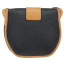 Christian Dior Shoulder Bag PVC Leather Black Gold Auth 155201-2