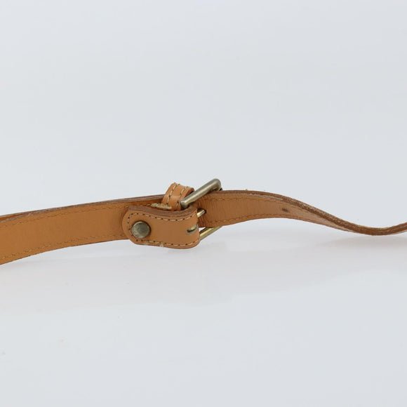 Christian Dior Shoulder Bag PVC Leather Black Gold Auth 155201