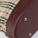 BURBERRY Nova Check Tote Bag Canvas Beige Gold Auth 155202-14