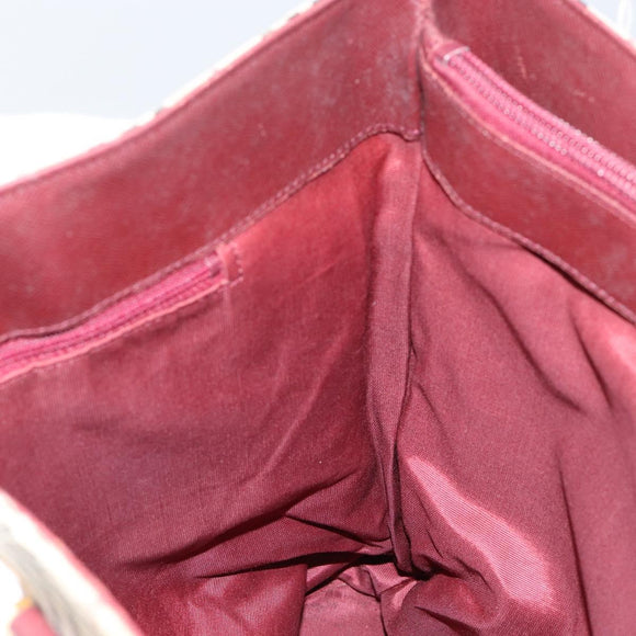 BURBERRY Nova Check Tote Bag Canvas Beige Gold Auth 155202