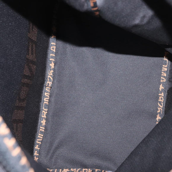 FENDI Hand Bag Nylon Black Auth 155203