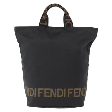 FENDI Hand Bag Nylon Black Auth 155203 - 0