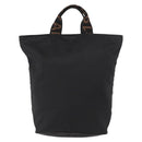 FENDI Hand Bag Nylon Black Auth 155203-3