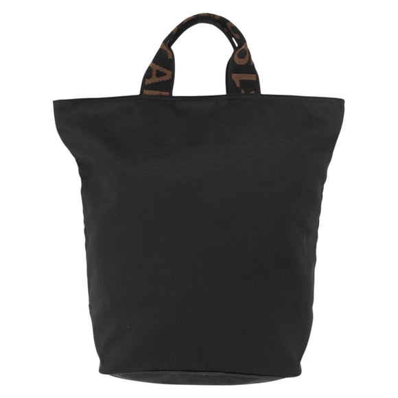 FENDI Hand Bag Nylon Black Auth 155203