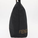 FENDI Hand Bag Nylon Black Auth 155203-5