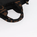 FENDI Hand Bag Nylon Black Auth 155203-7