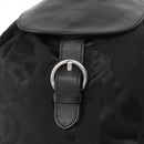 Salvatore Ferragamo Gancini Backpack Nylon Black Silver Auth 155204-19