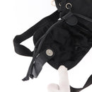 Salvatore Ferragamo Gancini Backpack Nylon Black Silver Auth 155204-10