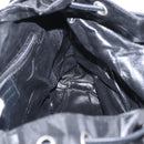 Salvatore Ferragamo Gancini Backpack Nylon Black Silver Auth 155204-21