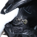 Salvatore Ferragamo Gancini Backpack Nylon Black Silver Auth 155204-23