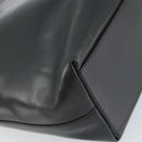 PRADA Tote Bag Leather Black Silver Auth 155205-13