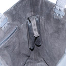 PRADA Tote Bag Leather Black Silver Auth 155205-15