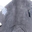 PRADA Tote Bag Leather Black Silver Auth 155205-16