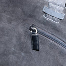 PRADA Tote Bag Leather Black Silver Auth 155205-17