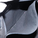 PRADA Tote Bag Leather Black Silver Auth 155205-19