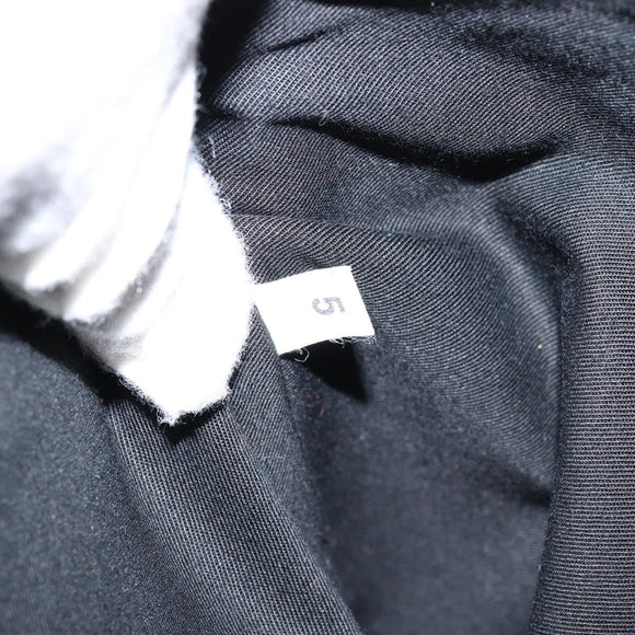 PRADA Tote Bag Leather Black Silver Auth 155205