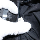 PRADA Tote Bag Leather Black Silver Auth 155205-21