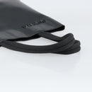 PRADA Tote Bag Leather Black Silver Auth 155205-7