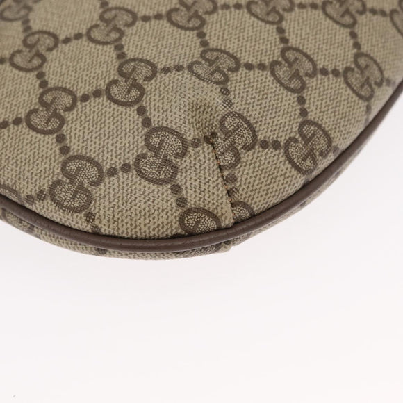 GUCCI GG Supreme Shoulder Bag PVC Beige 904 02 020 Auth 155207