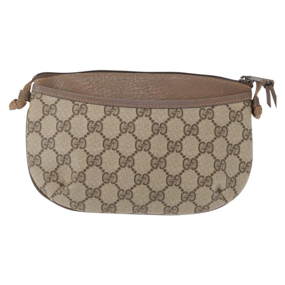 GUCCI GG Supreme Shoulder Bag PVC Beige 904 02 020 Auth 155207