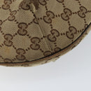 GUCCI GG Canvas Web Sherry Line Shoulder Bag Beige Red Green 181092 Auth 155208-11