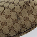 GUCCI GG Canvas Web Sherry Line Shoulder Bag Beige Red Green 181092 Auth 155208-14