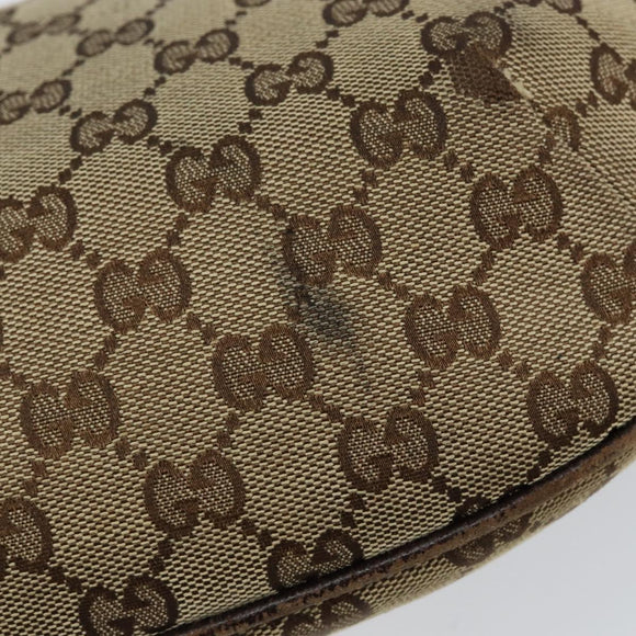 GUCCI GG Canvas Web Sherry Line Shoulder Bag Beige Red Green 181092 Auth 155208