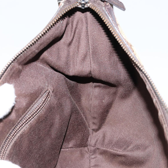 GUCCI GG Canvas Web Sherry Line Shoulder Bag Beige Red Green 181092 Auth 155208