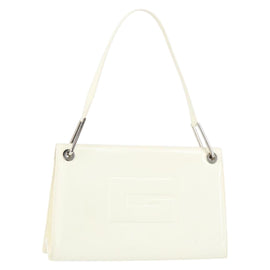 GUCCI Shoulder Bag Patent leather White 001 3034 2123 Auth 155209