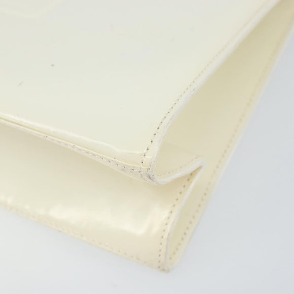 GUCCI Shoulder Bag Patent leather White 001 3034 2123 Auth 155209