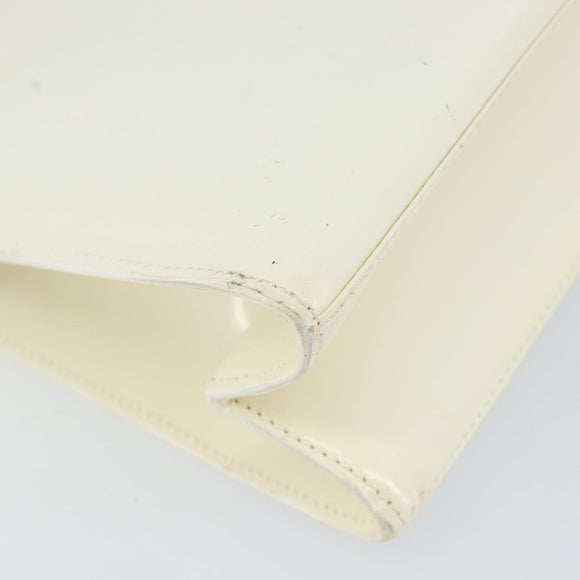 GUCCI Shoulder Bag Patent leather White 001 3034 2123 Auth 155209