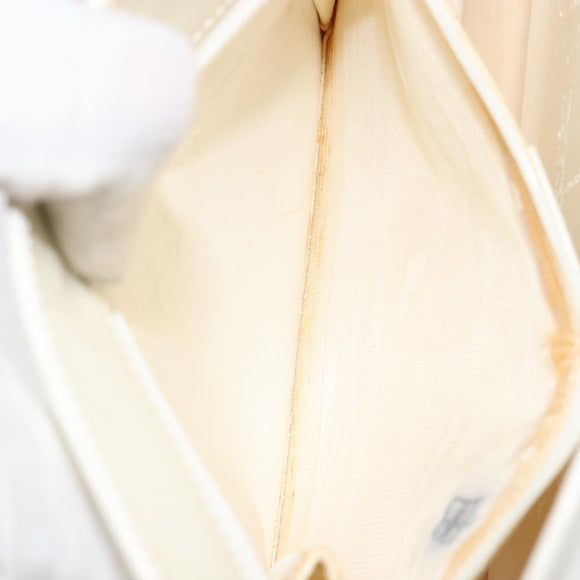 GUCCI Shoulder Bag Patent leather White 001 3034 2123 Auth 155209