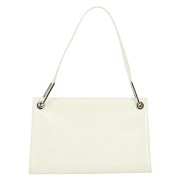 GUCCI Shoulder Bag Patent leather White 001 3034 2123 Auth 155209 - 0