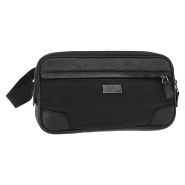 GUCCI Guccissima Waist bag Nylon Black 162417 Auth 155211