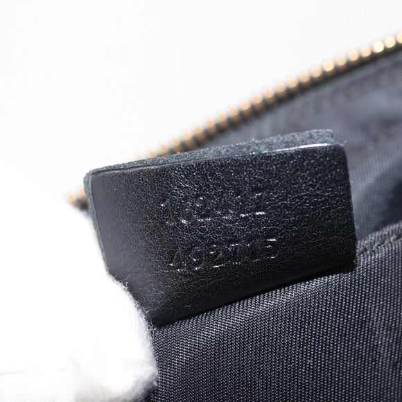 GUCCI Guccissima Waist bag Nylon Black 162417 Auth 155211