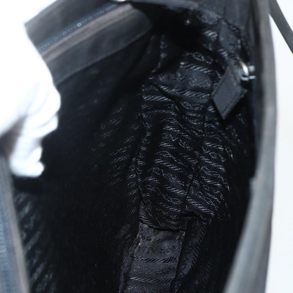 PRADA Tote Bag Nylon Black Auth 155212